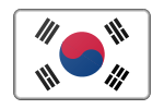 South Korea flag (bevelled)
